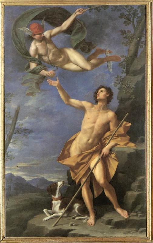 CRETI, Donato Mercury and Paris tyr oil painting image